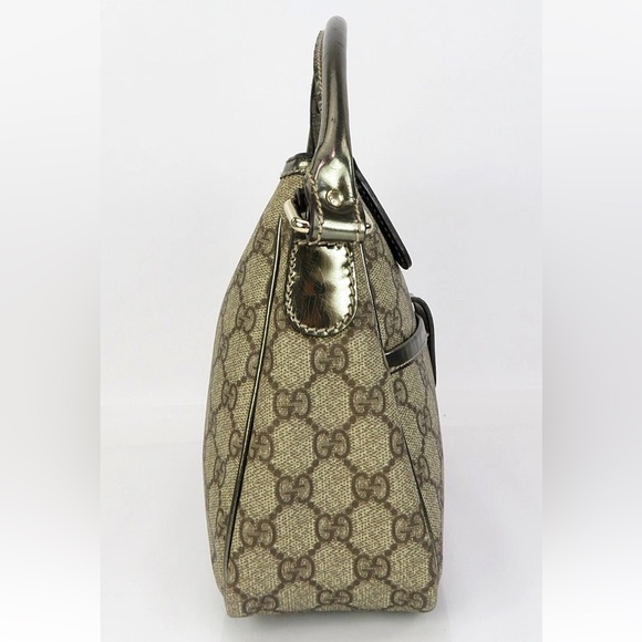 Gucci Beige and Olive Shoulder Bag - Picture 4 of 16